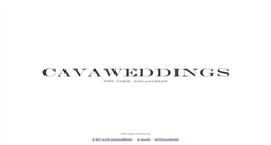 Desktop Screenshot of cavaweddings.com