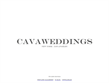 Tablet Screenshot of cavaweddings.com